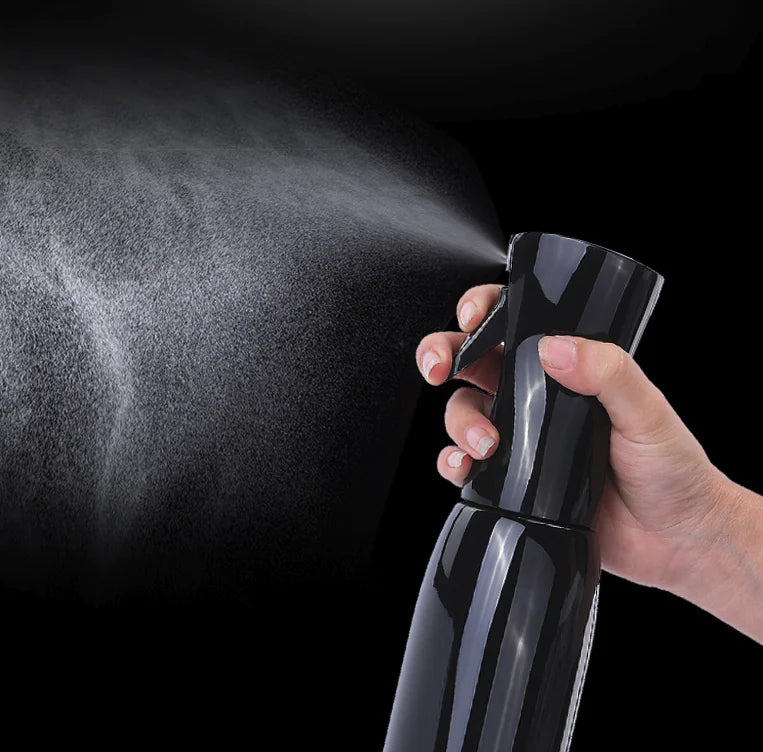 Continuous Mist Hair Spray Bottle Barber Water Sprayer Salon Plant Mister Tools