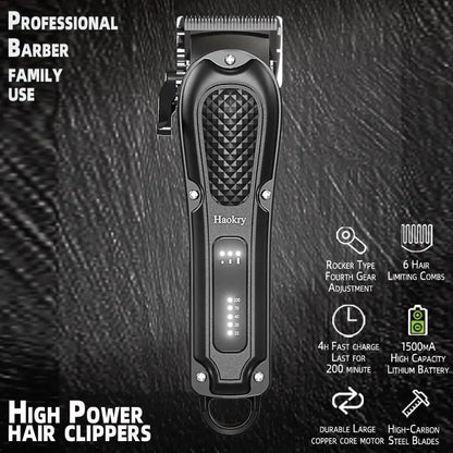 Hair Clippers for Men Professional - Cordless&Corded Barber Clippers for Hair Cutting & Grooming Rechargeable Beard Trimmer